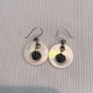 SILPADA STERLING SILVER & MOTHER OF PEARL EARRINGS